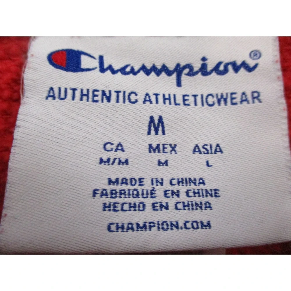 Champion Georgia Bulldogs Sweatshirt Womens Medium Red Crewneck Pullover NCAA - Picture 4 of 11